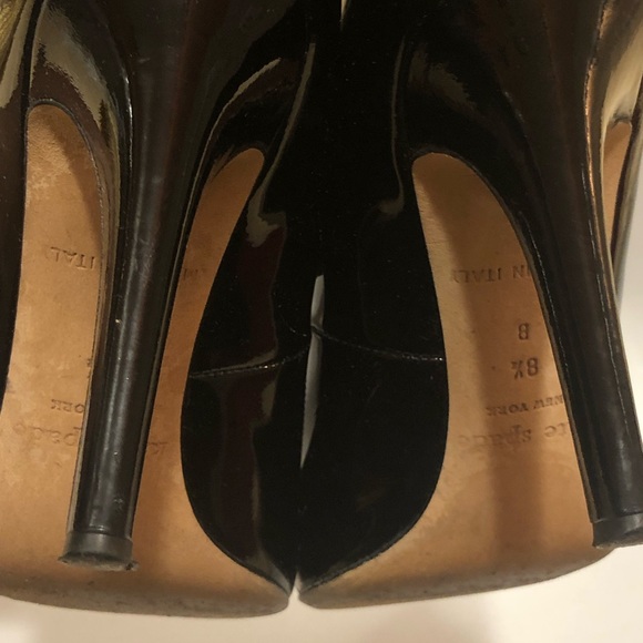 Kate Spade/ Black Patent Heels - Picture 5 of 6